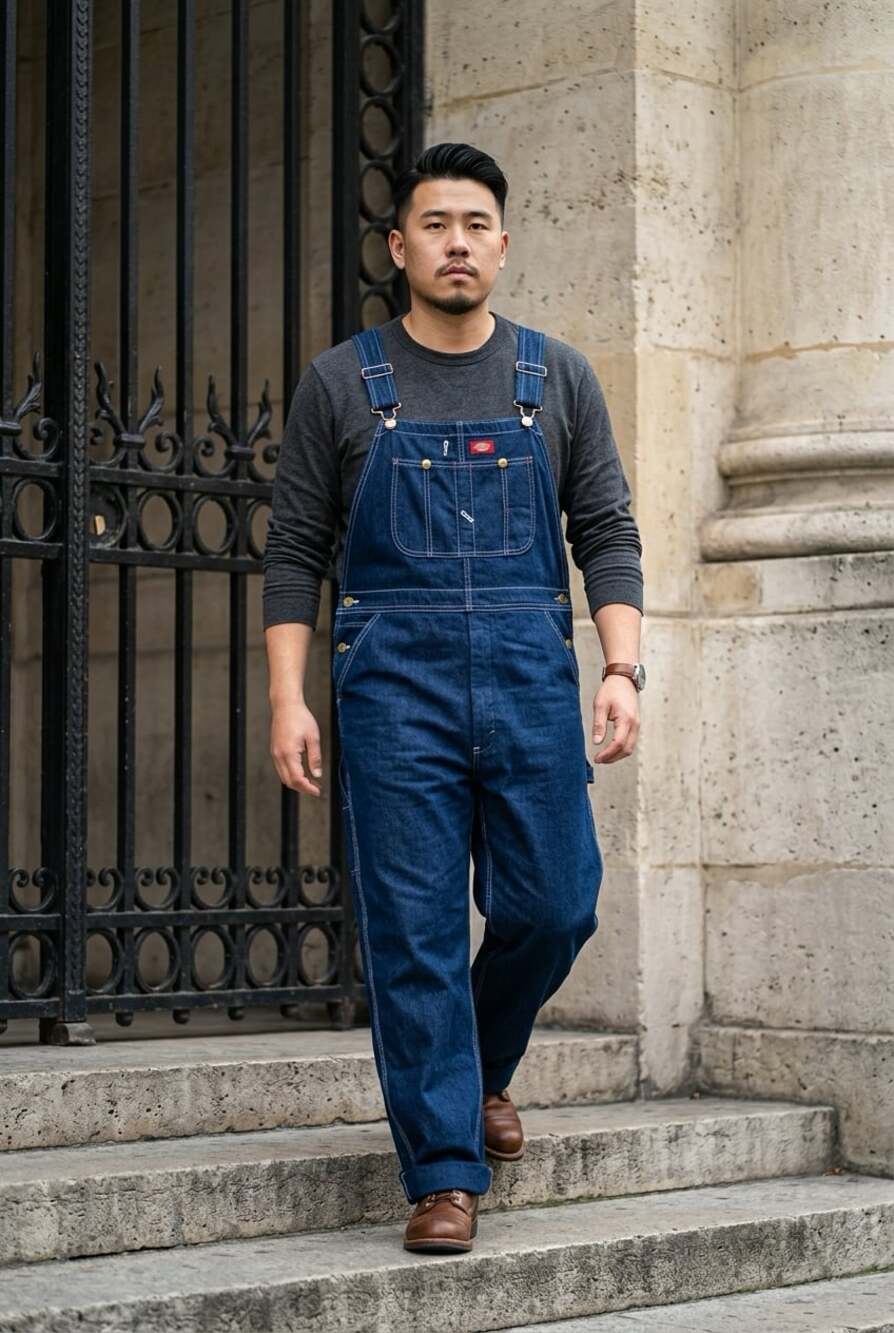 Dickies Vintage Indigo Denim Bib Overalls